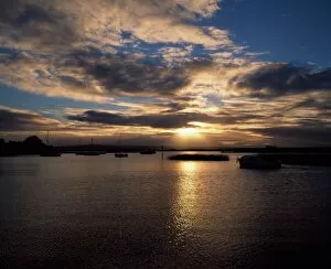 Harbor Collection: Co Tipperary, Lough Derg, Kilgarvan Harbour-Sunset