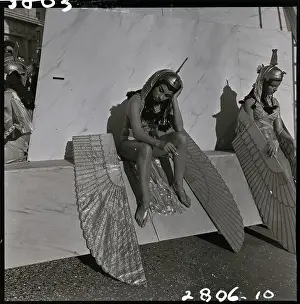 Cigarette Prints: Tired Extra on Set of Cleopatra