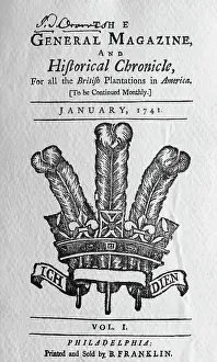 Journal Prints: Title Page of Benjamin Franklin's Journal
