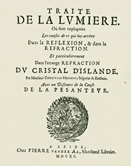 Title Page from Book by Christiaan Huygens
