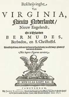 Title Page for Book Describing New World