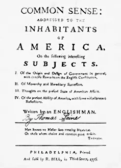 Propaganda Prints: Title Page to Common Sense