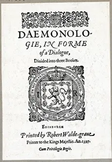 Title Page Prints: Title Page Of Daemonology
