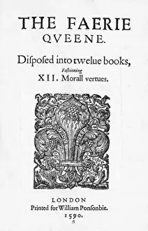 Title Page Of Faerie Queen First Ed