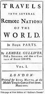 Title Prints: Title Page to Gulliver's Travels