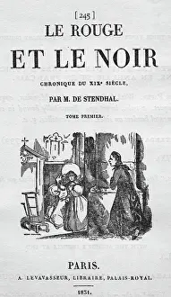 Title Page From Le Rouge Et Le Noir
