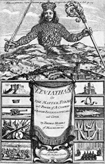Title Page Prints: Title Page from Leviathan by Hobbes