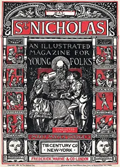 Magazine Cover Prints: Title Page For The St Nicholas Magazine