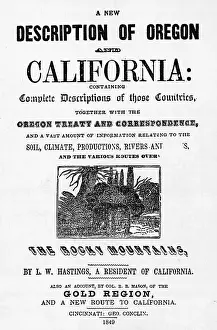 Title Page Prints: Title Page Of Travel & Gold Rush Guide
