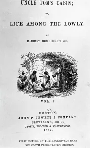 Slave Prints: Title Page of Uncle Tom's Cabin by Harriet Beecher Stowe