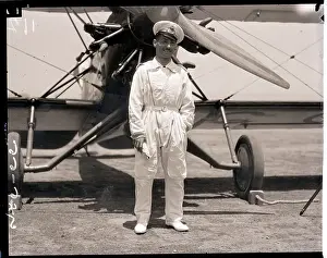 Tito Falcone Posing with Airplane