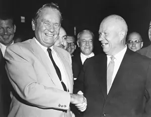 Tito Shaking Hands With Khrushchev