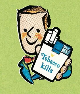 Images Dated 8th October 2003: Tobacco kills; male