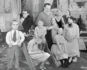 Twins Prints: Tod Browning with Cast Members from Freaks