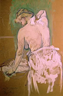 Henri De Toulouse Lautrec Prints: Toilette, by Henri de Toulouse-Lautrec, 1896, 19th Century, oil on cardboard, 58 x 40 cm