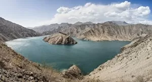 Images Dated 10th August 2011: Toktogul Dam, reservoir, Jalah-Abad, Kyrgyzstan
