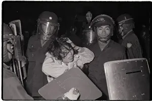 Tokyo Riot Police Subdue A Student