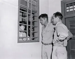 Tokyo Rose Speaking to Visitors from Jail Cell