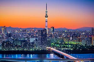 Images Dated 28th January 2018: Tokyo Skytree in Twilight