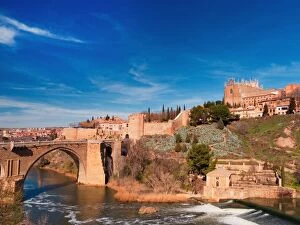 Images Dated 1st March 2016: Toledo, St MartinA┼¢s Bridge - Puente de San Martin