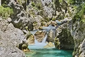Images Dated 5th July 2012: Tolmin Gorge, Emerald Route, Nationalpark Triglav, Region Primorska, Slowenien, Tolmin, Goriska