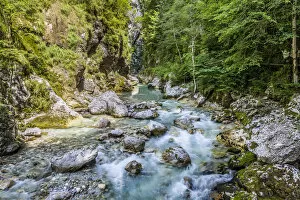 Images Dated 5th July 2012: Tolmin Gorge, Emerald Route, Triglav National Park, Tolmin, Goriska, Slovenia
