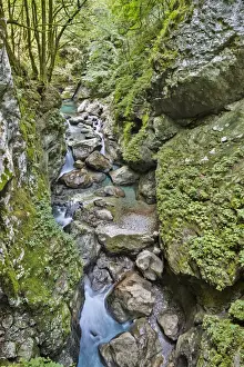 Tolmin Gorge, Emerald Route, Triglav National Park, Tolmin, Goriska, Slovenia