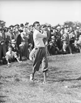 Providence Prints: Tom Creavy Swings Club in Rough Grass