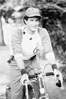 Bicycling Prints: Tom Hanks Riding a Bicycle
