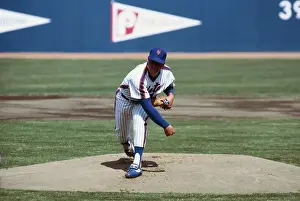 Tom Seaver in Pitching Position