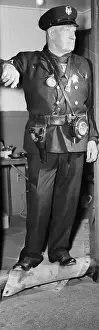 Security Guard Prints: Tom Sharkey In Night Watchman'S Uniform