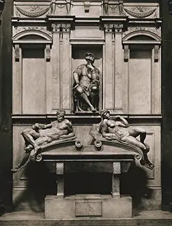 Personification Prints: Tomb of Lorenzo de Medici by Michelangelo Buonarroti