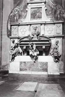 Personification Prints: Tomb of Michelangelo Buonarroti by Giorgio Vasari