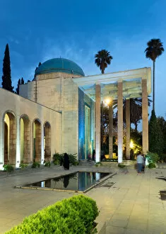 Images Dated 1st August 2016: Tomb of poet Saadi, Shiraz, Iran