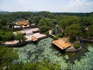 Amazing Drone Aerial Photography Gallery: Tomb of Tu Duc emperor from above in Hue, Vietnam