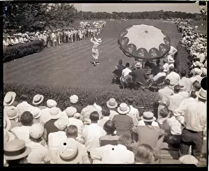 Illinois Prints: Tommy Armour at End of Golf Swing