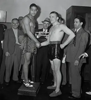 Rivalry Prints: Tommy Farr and Joe Louis Shaking Hands