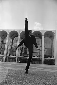 Tommy Tune with leg in the Air