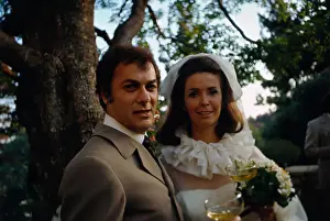Tony Curtis and New Wife Leslie Allen