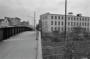 Huty37368 Prints: Tony Curtis Visits The Tom James Company Factory, Perth Amboy, New Jersey