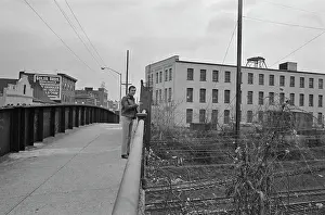 Huty37368 Prints: Tony Curtis Visits The Tom James Company Factory, Perth Amboy, New Jersey