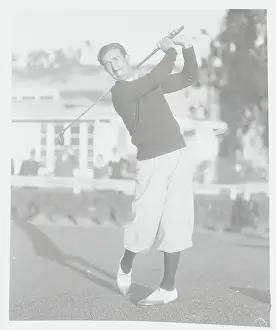 Pasadena Prints: Tony Manero Swinging Golf Club