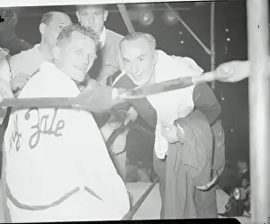 Tony Zale Smiling After Boxing Match