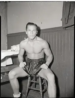 Tony Zale Strikes A Pose