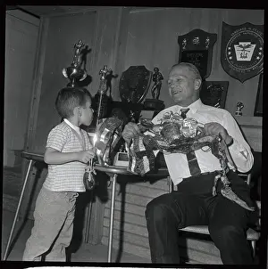 Tony Zale Talking to Nephew