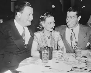 Toots Shor and Joe DiMaggio Attending Party