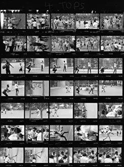 3 22 17 Donaldson Prints: The Four Tops Shooting Hoops In NY