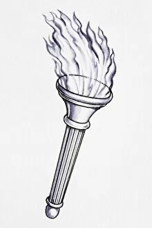 Images Dated 4th February 2008: Torch and flame