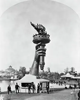 Keystone Prints: Torch Of Statue Of Liberty On Display