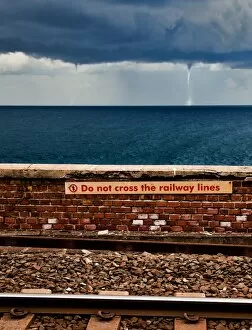 Manarola Collection: Tornadoe out to sea highlights dangers